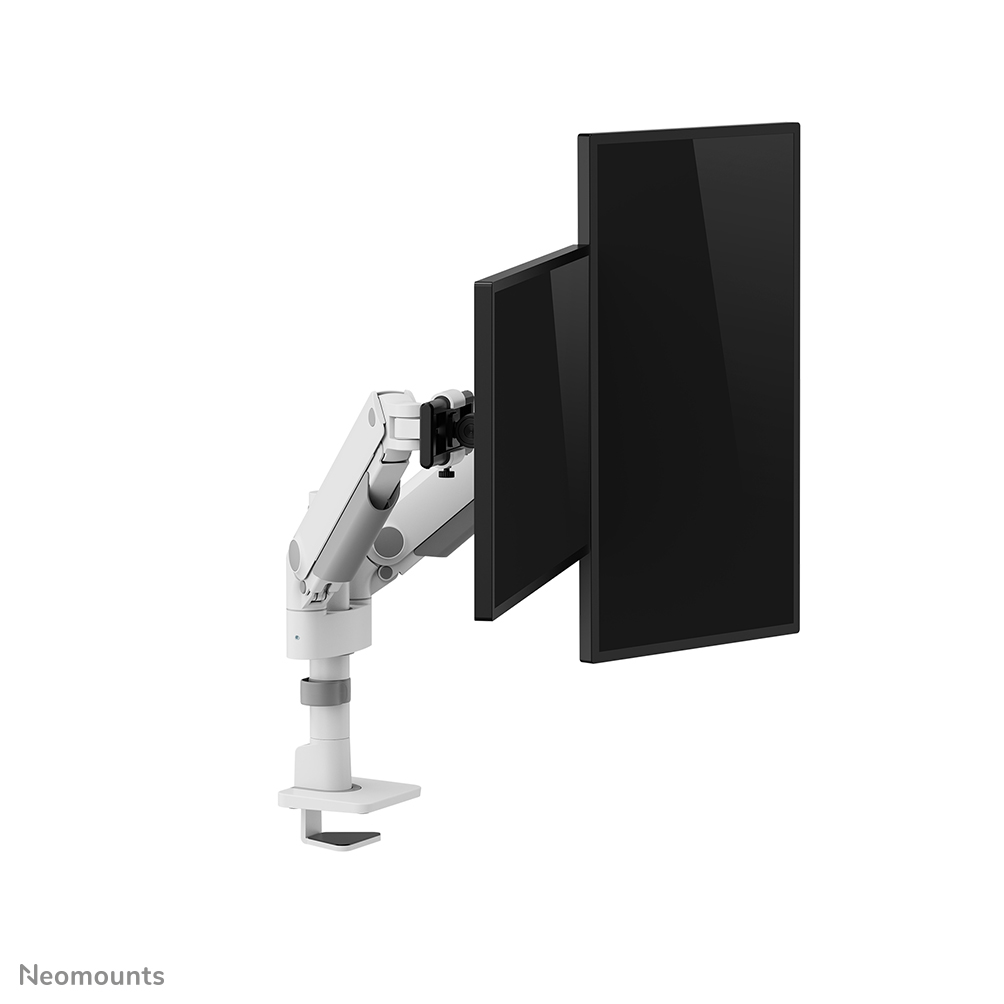 Neomounts DS65S-950WH2 Monitorarm 24-34" - gasveer - Topfix - multi-instelbaar - 180°-stop